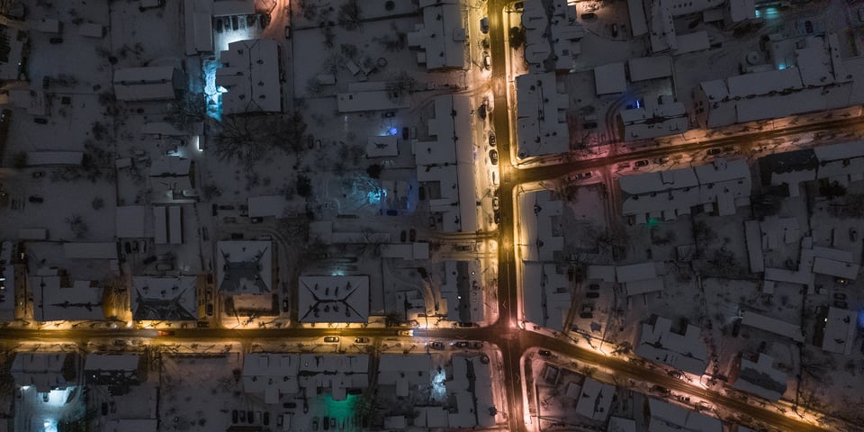 Suburb-from-above-at-night