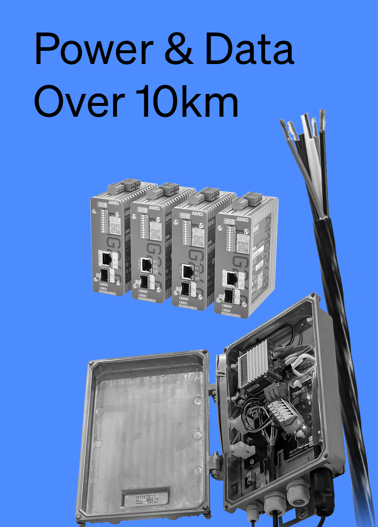 Power & Data Over 10km with Hexatronic and AMG Systems