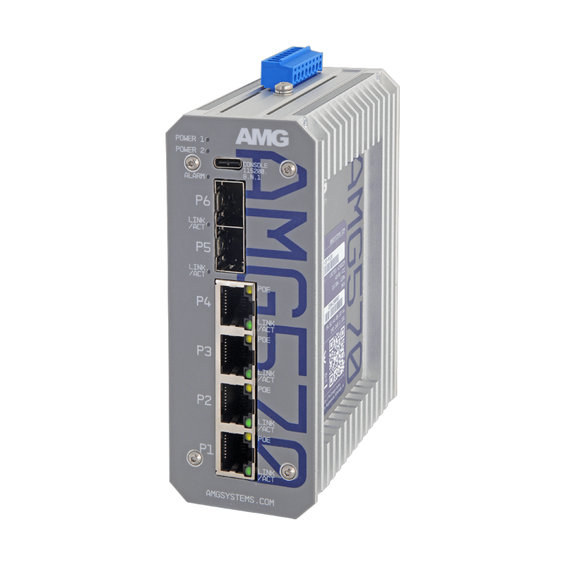 6 Port Managed Switch, 4 x 10/100/1000Base-T(x) 