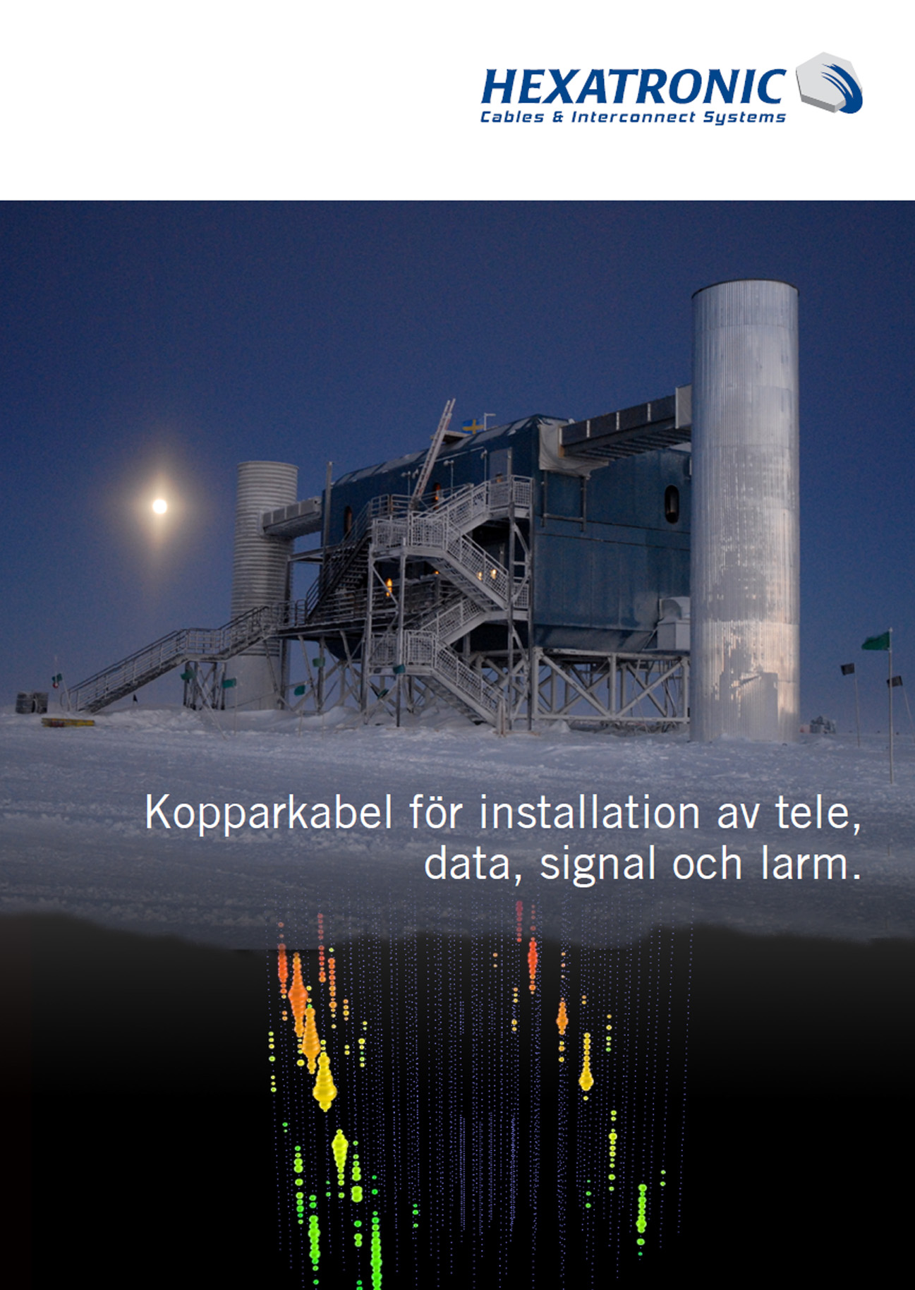 Kopparkabel för installation av tele, data, signal och larm