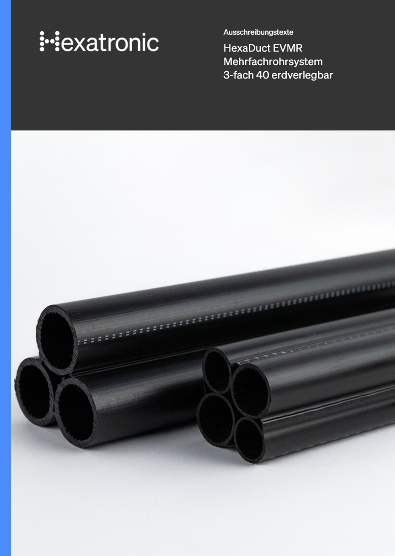Download Ausschreibungstexte | HexaDuct EVMR Mehrfachrohrsystem 3-fach 40 erdverlegbar