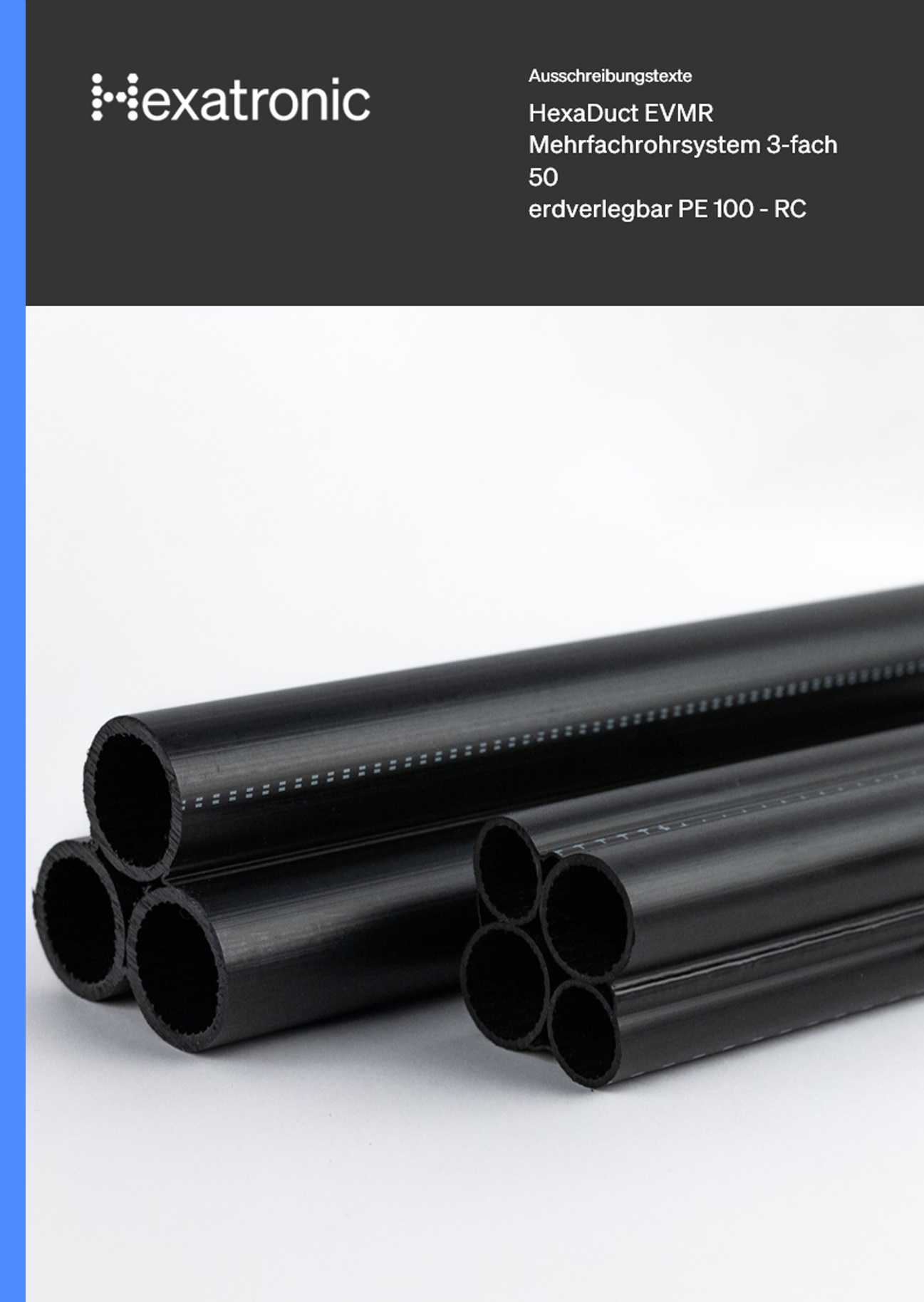 Download Ausschreibungstexte | HexaDuct EVMR Mehrfachrohrsystem 3-fach 50 erdverlegbar PE 100 - RC