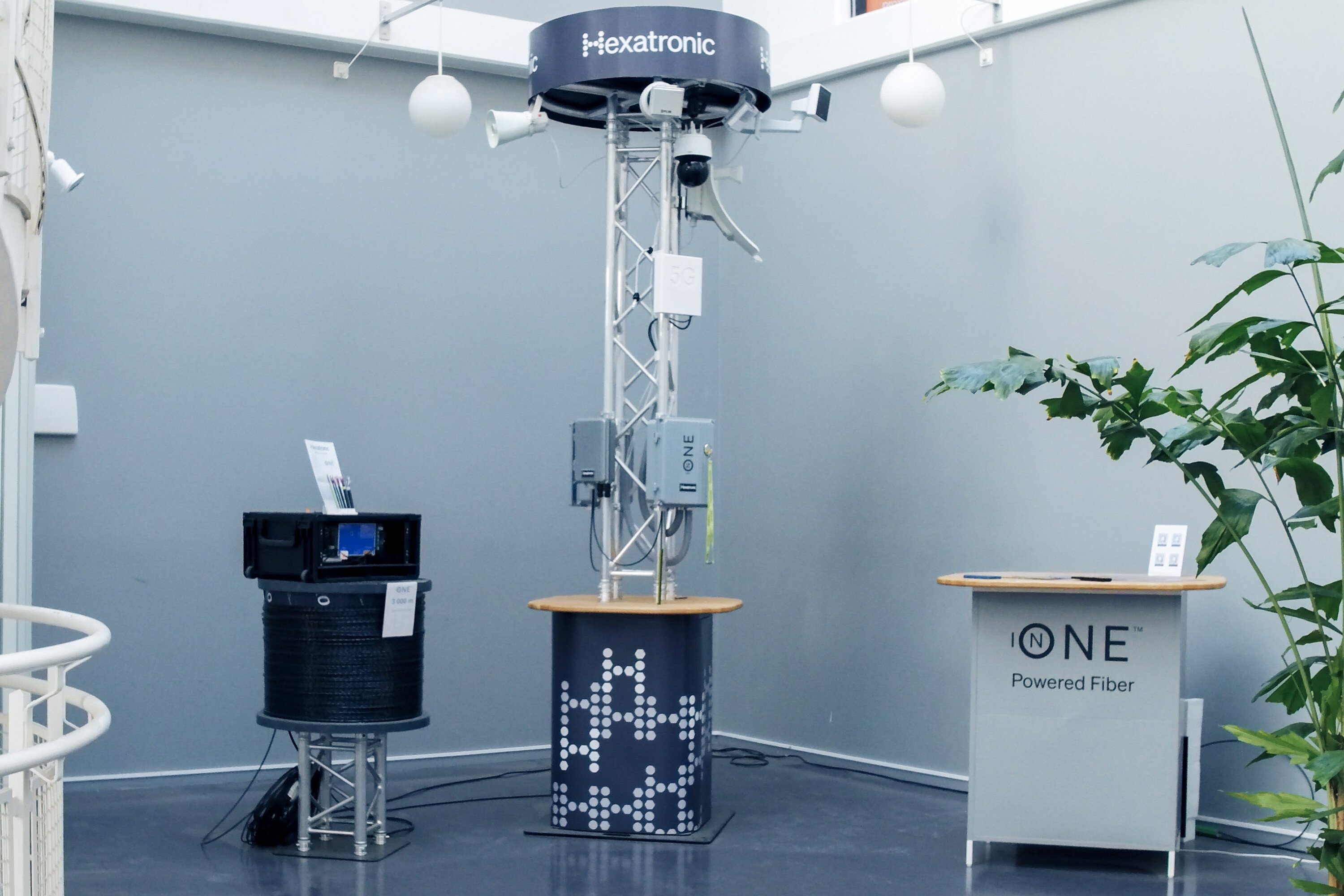 The InOne Open Showroom in Kista, Stockholm showcasing the InOne Powered Fiber system.