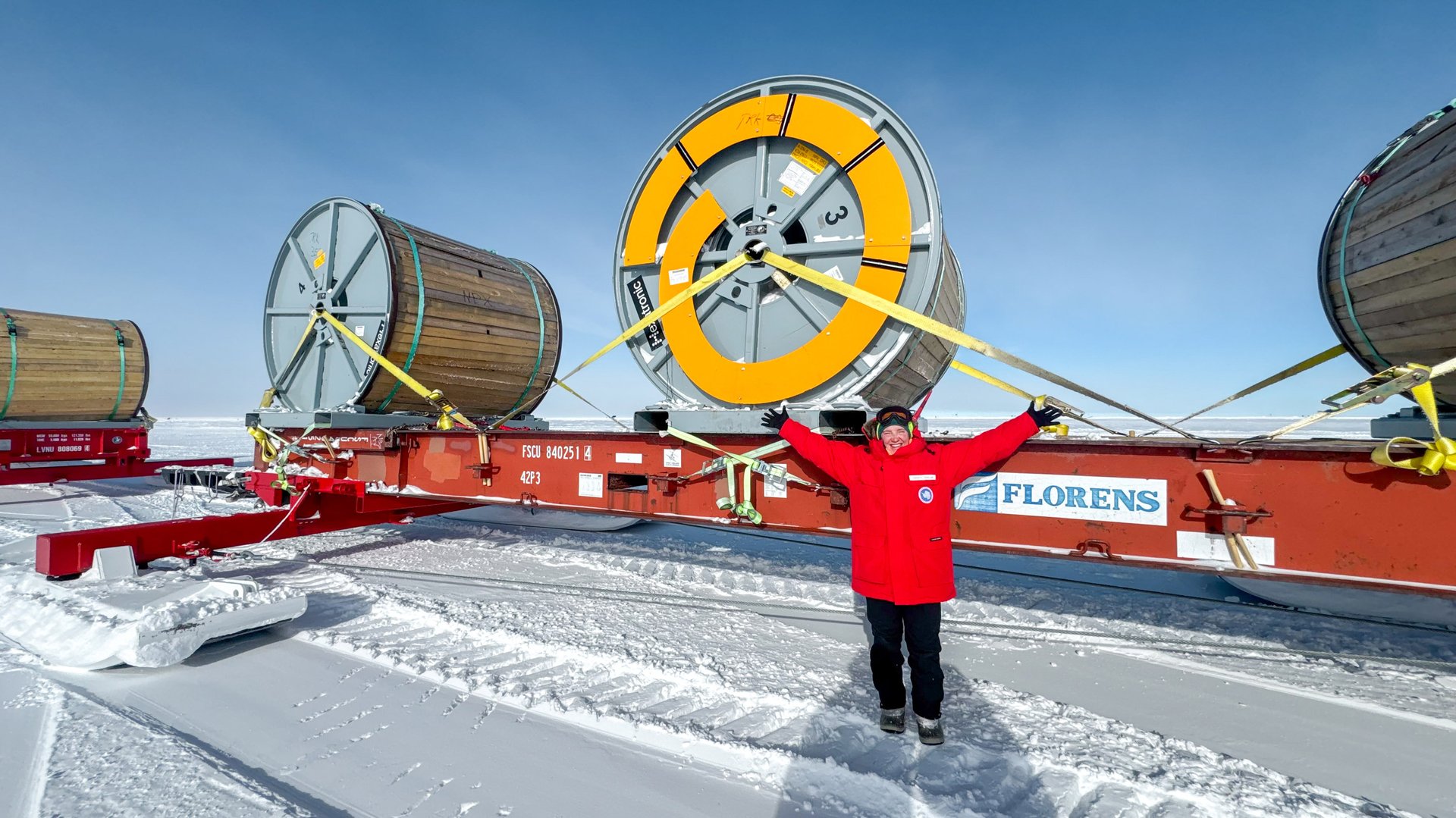 Hexatronic cable delivery to the South Pole for IceCube Neutrino Observatory and Michigan State University.