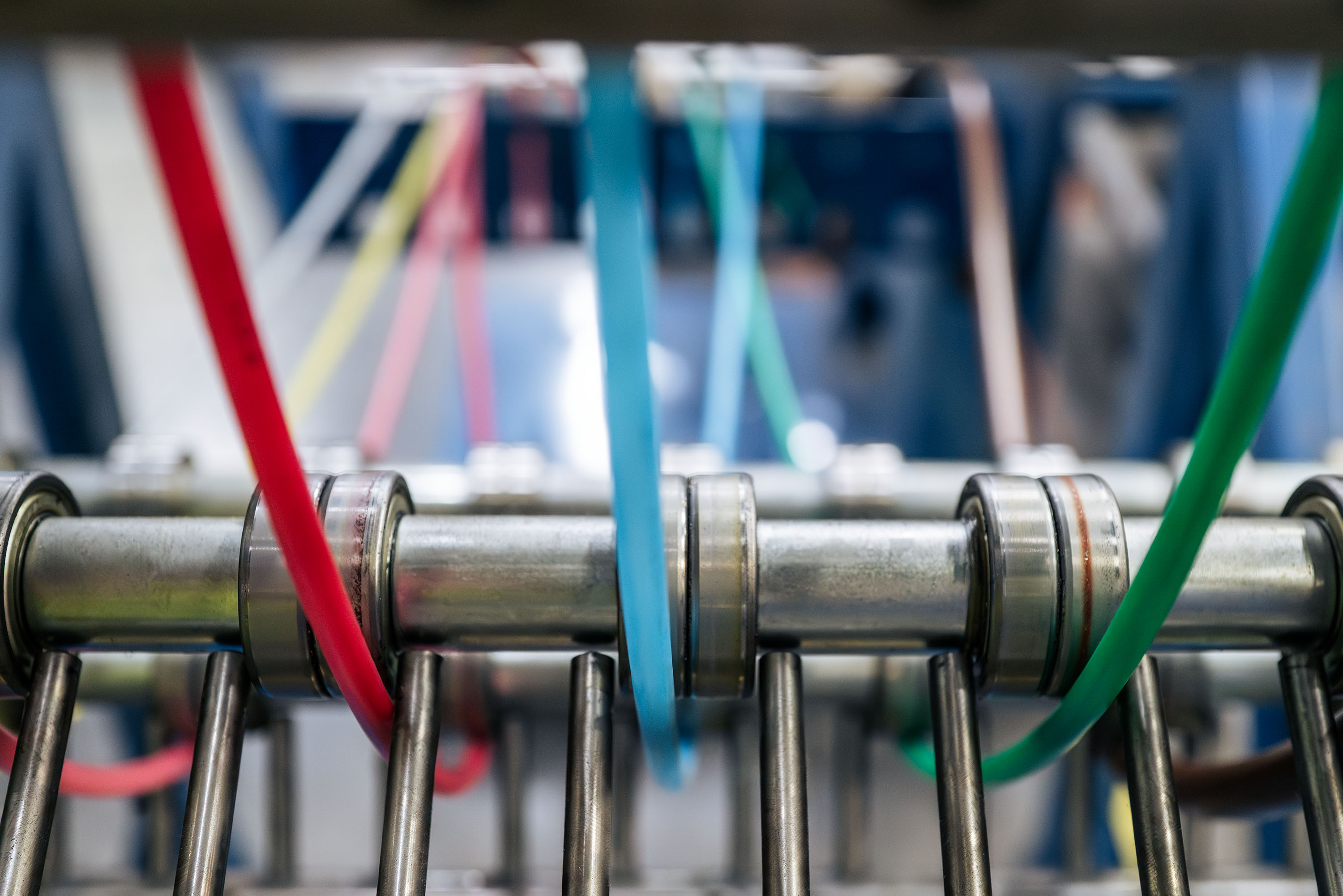 Microduct production in a factory setting.