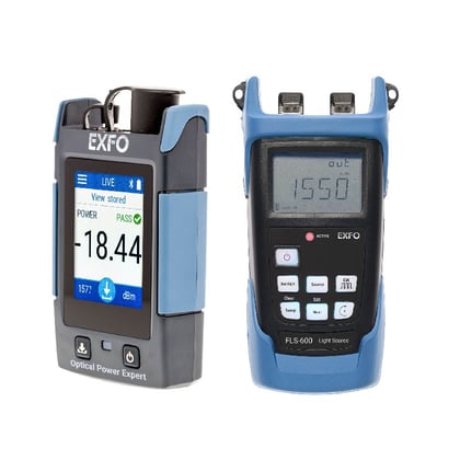EXFO Testkit med lyskilde og effektmeter