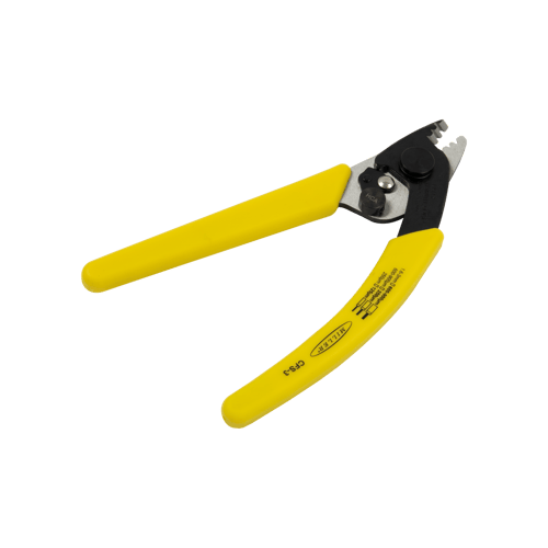 3-Hole fiber optic stripper with yellow handle