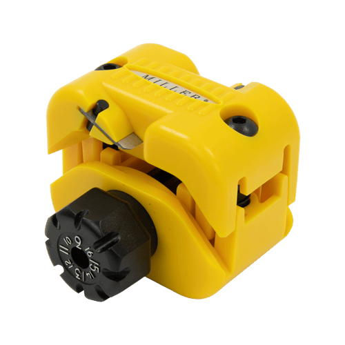 Yellow MSAT® 16 TOOL, designed to easily size and access fibres in loose tube cables