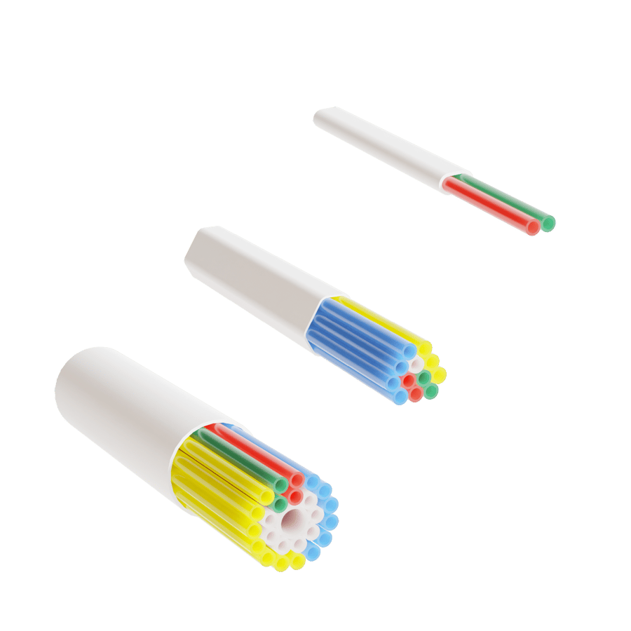 Microduct Assembly 5/3.5 mm Indoor Standard Grade Indoor Microducts