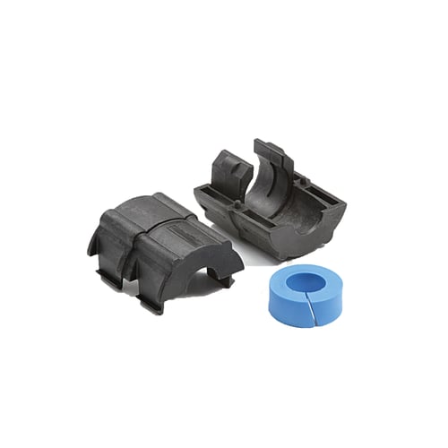 Divisible seals for microducts, black body and blue rubber seal
