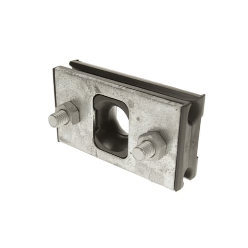 Suspension clamp for figure-8 or self-supporting cables and microducts