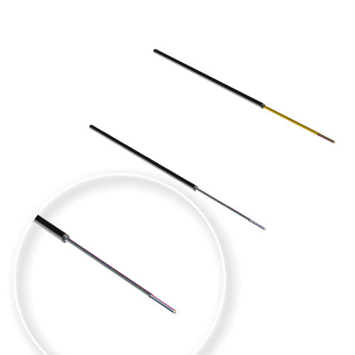 Three different versions of Hexatronic Raptor Nano Cable with black sheath