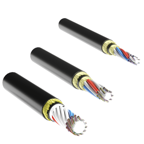 Fiber optic aerial cables