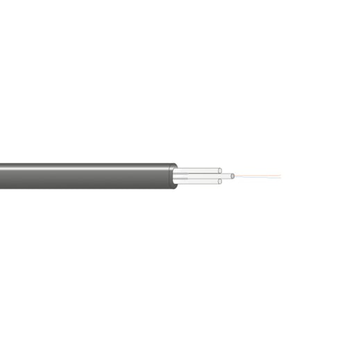 Fiber optic drop cable with black sheath