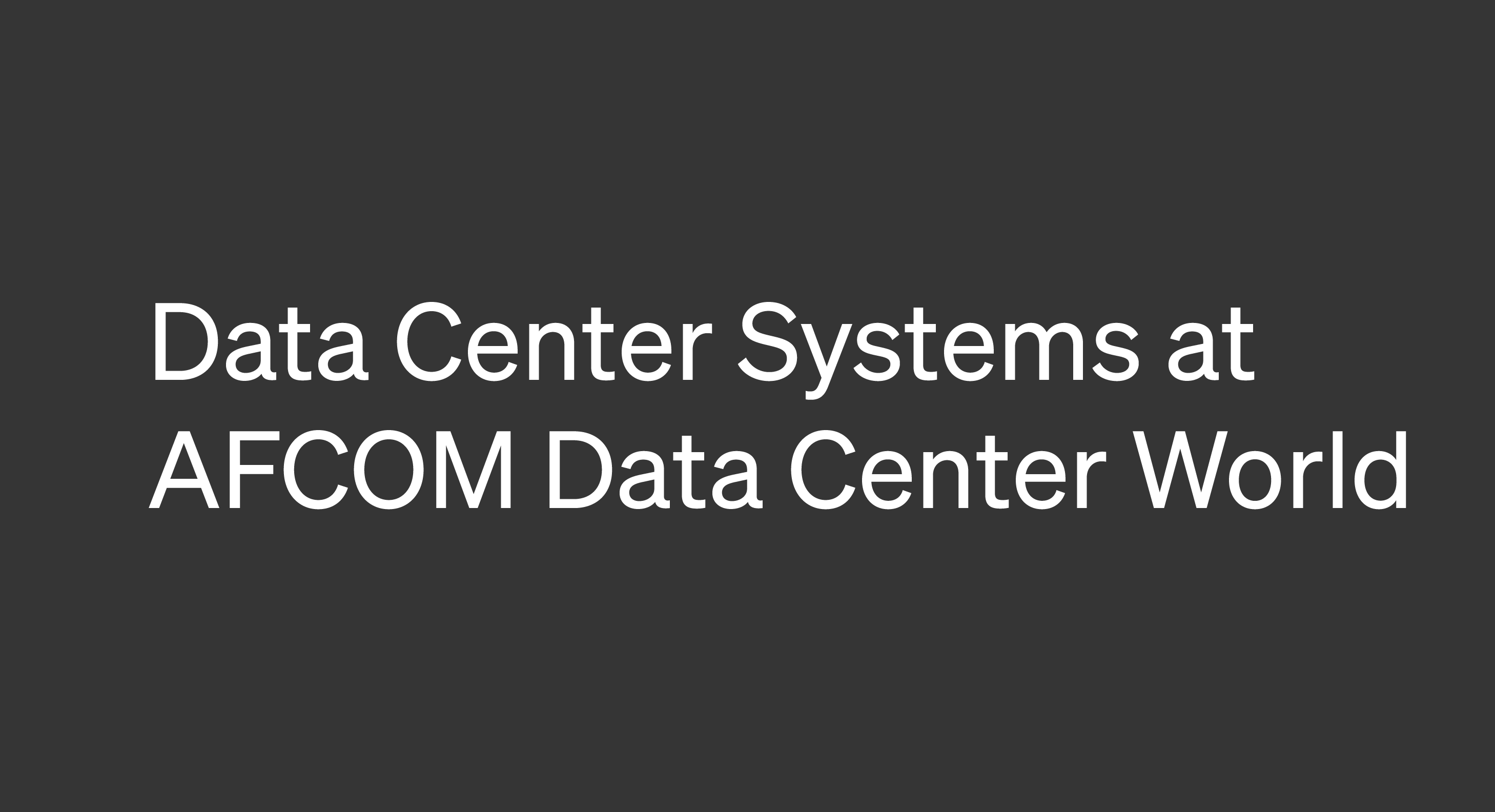AFCOM Data Center World 2024