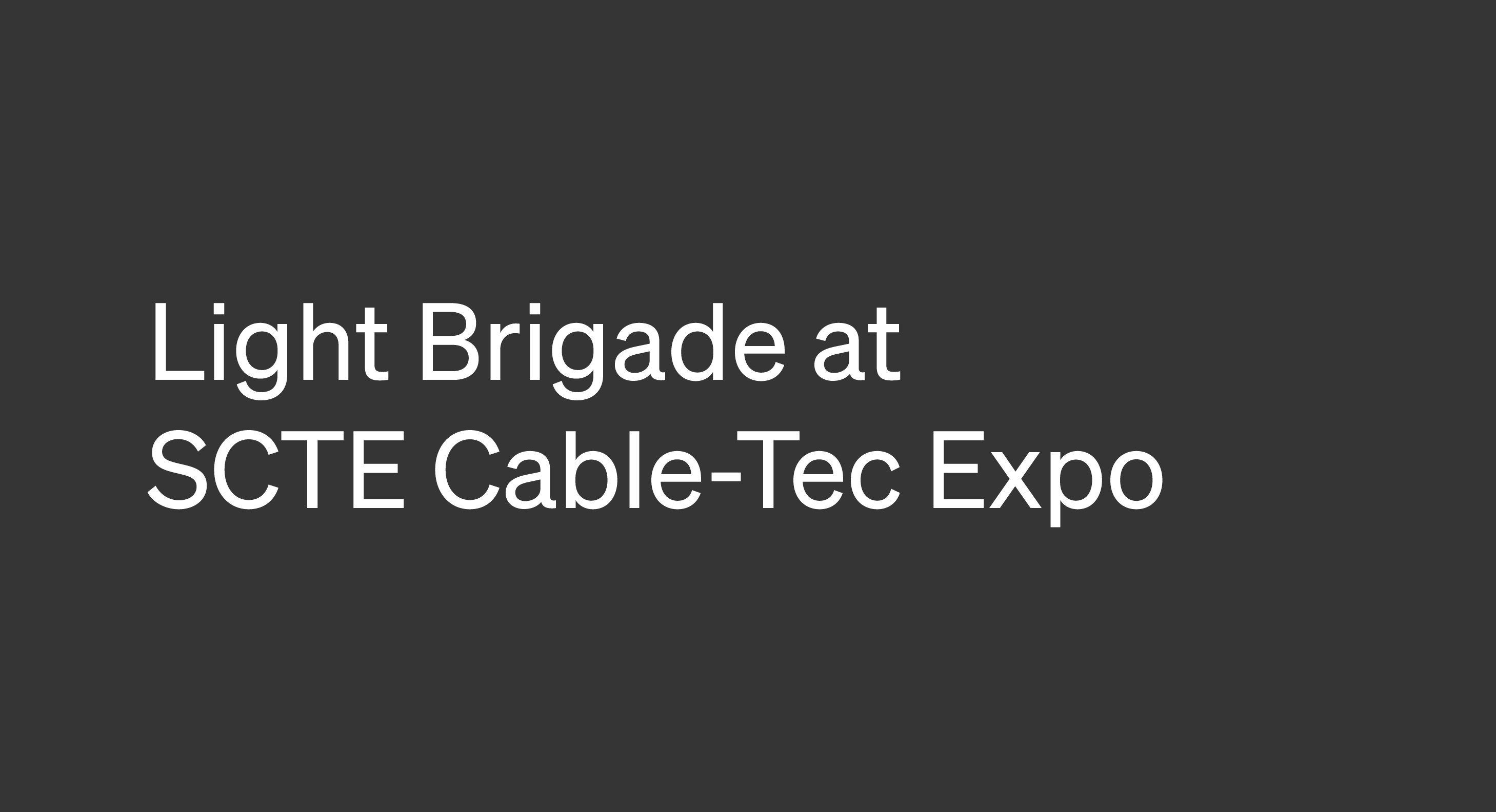 SCTE Cable-Tec Expo
