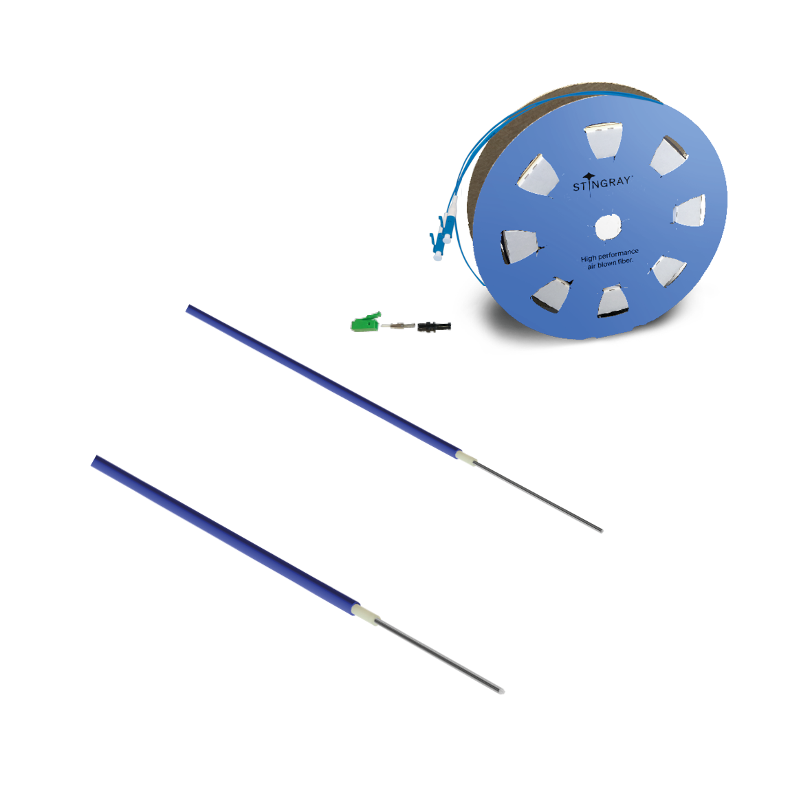 High Performance Air Blown Fiber Dualend, Preterminated