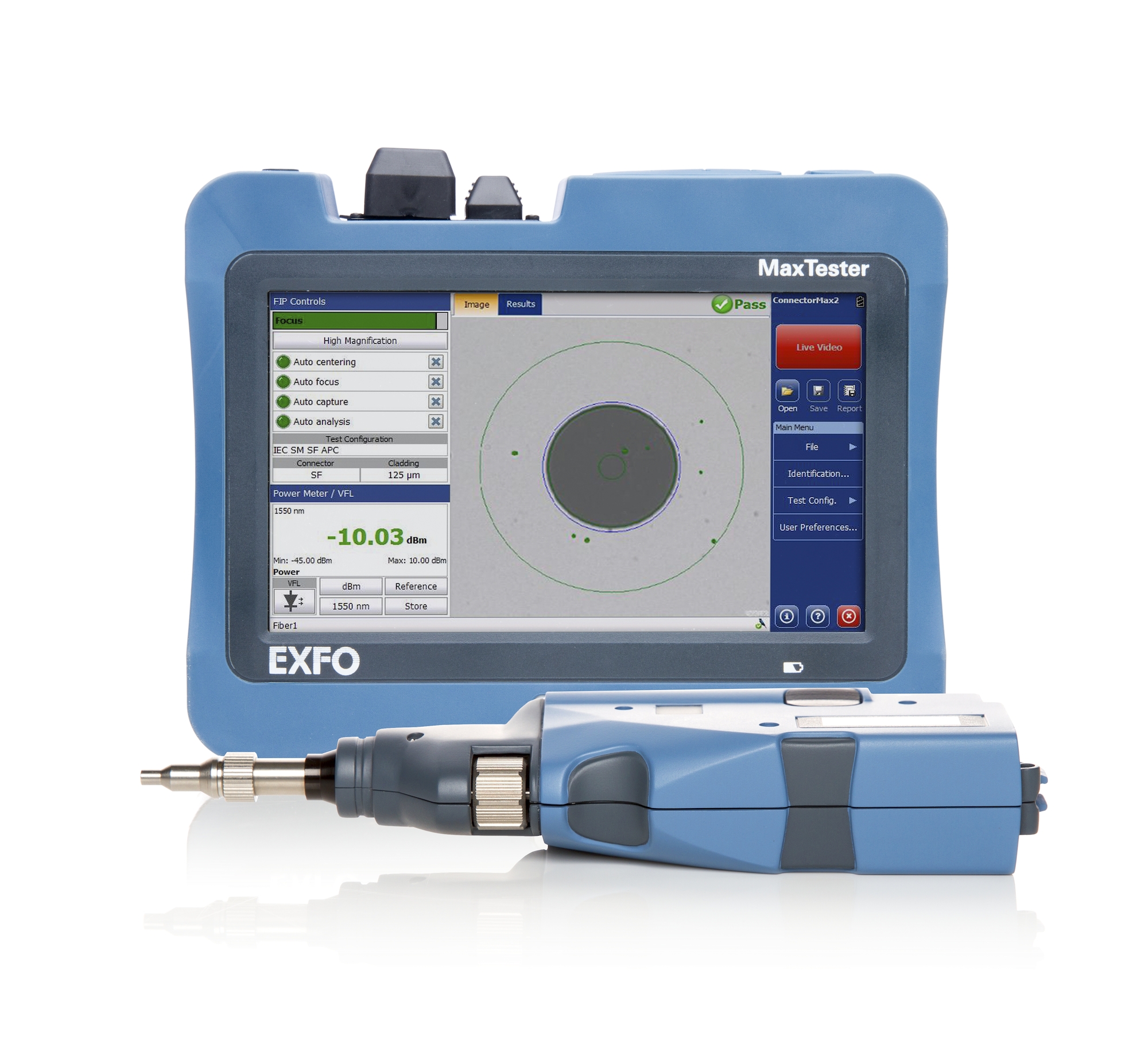MaxTester 720 access OTDR Test Equipment Fiber Network Hexatronic MaxTester 720 access OTDR Test Equipment Fiber Network Hexatronic