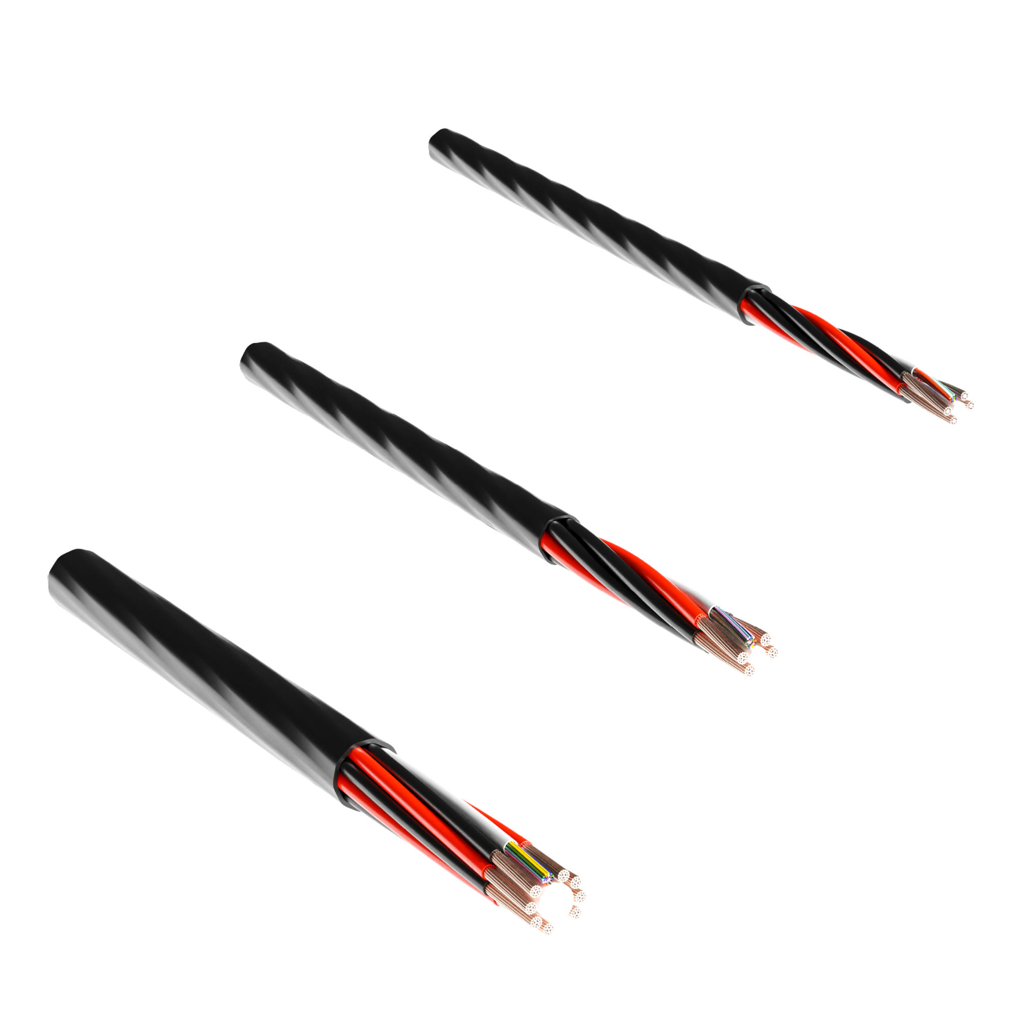 Micro Hybrid Cable Airblown ultra slim Hybrid Power/Fiber Cables